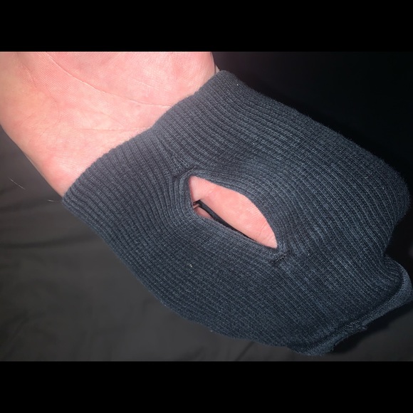 (3/$20) Lululemon black scuba sweater DAMAGED - Picture 9 of 10